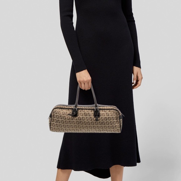 🤎❌️SOLD❌️FENDI Zucchino Handle Bag🤎 - Picture 7 of 10